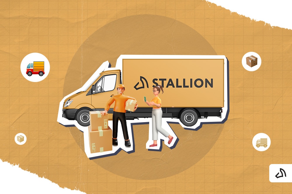 A Stallion crew delivering a package