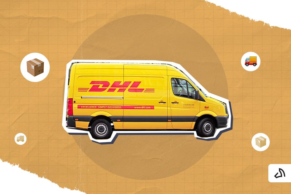 DHL's iconic yellow van