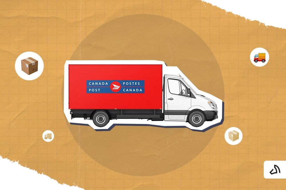 A Canada Post delivery van