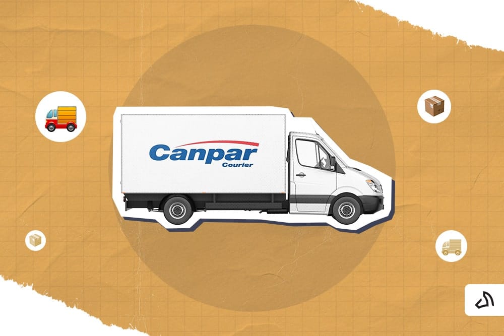 The delivery truck of Canpar Courier
