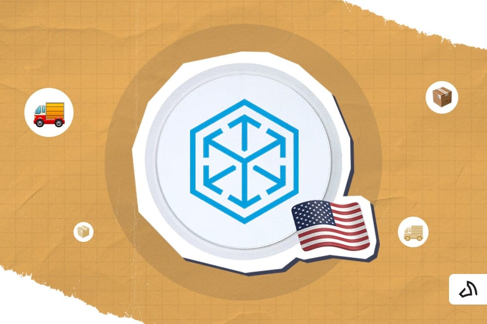 The C.H. Robinson logo with the US flag on its lower right side.