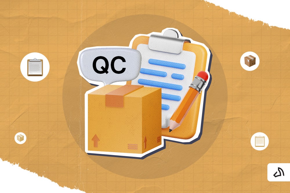 A box with a checklist at the back.